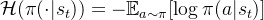 athcal{H} = -athbb{E}_{a im i} 