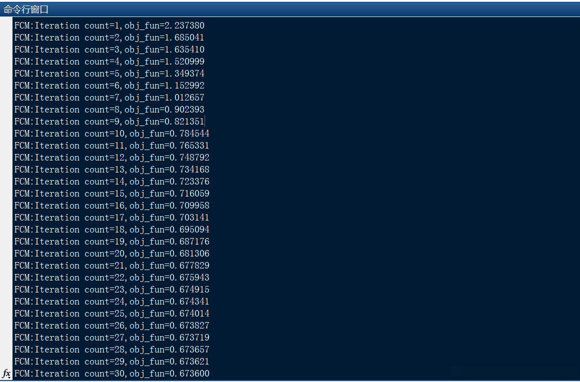 输出迭代次数,目标函数值