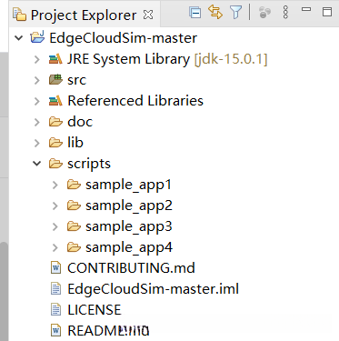 将项目导入Eclipse之后的项目结构