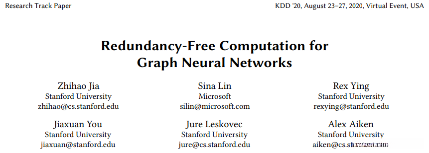 Redundancy-Free Computation for Graph Neural Networks