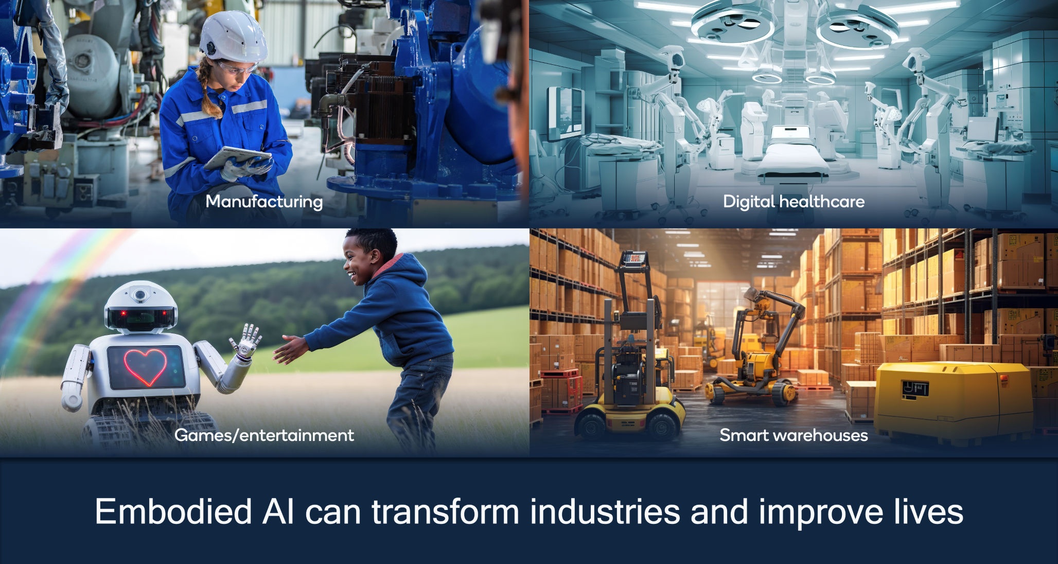 人工智能机器人有潜力改善制造业、数字医疗、娱乐和仓库。