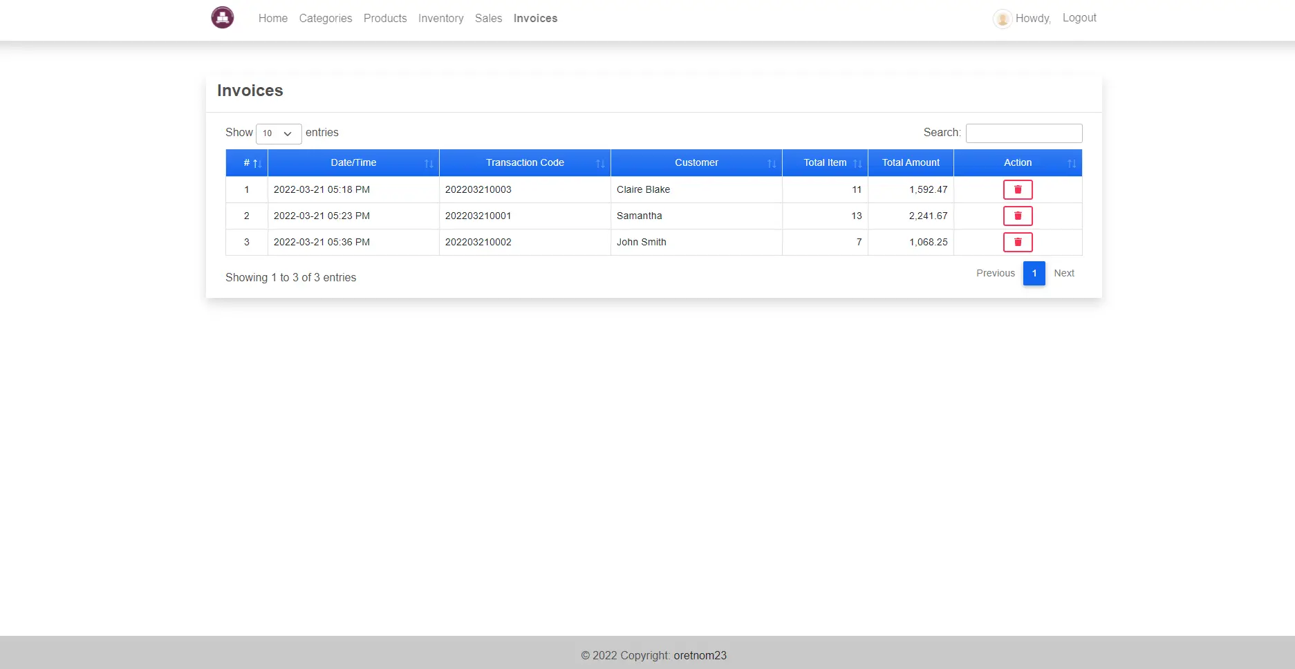 库存管理系统项目