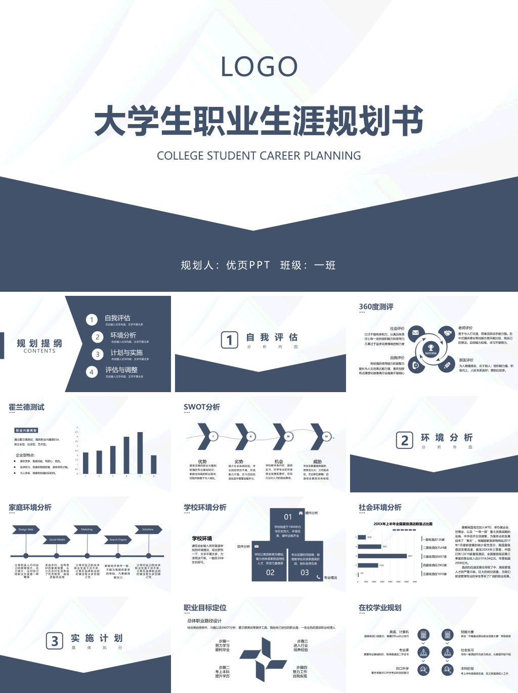 大学生职业生涯规划书PPT