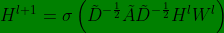 g_green H^{l+1}=igma eft