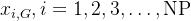 arge x_{i, G}, i=1,2,3, dots, athrm{NP}