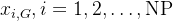 arge x_{i, G}, i=1,2, dots, athrm{NP}