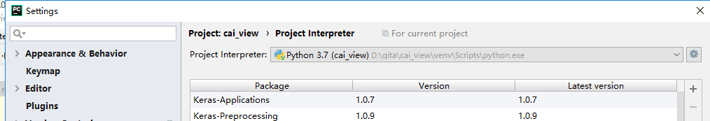 通过右上角的加号就可以查找并安装相关的包啦~~