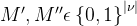 M{}' ,M{}''psilon eft  0, 1 ight ^{eft | u ight |}