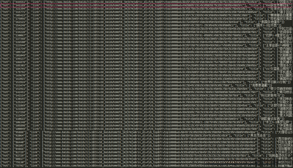 数据保存成json文件