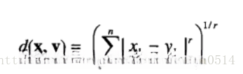 距离的度量公式