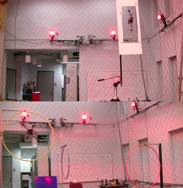 图3 飞行器通过自身对环境的监测,完成一些列高难度动作