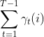um_{t=1}^{T-1}amma _t