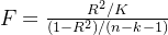 F=rac{R^2/K}{/}