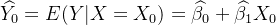 idehat{Y_0}=E=idehat{eta _0}+idehat{eta _1}X_0