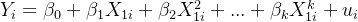 Y_i=eta _0+eta 1X{1i}+eta 2X{1i}^2+...+eta kX{1i}^k+u_i