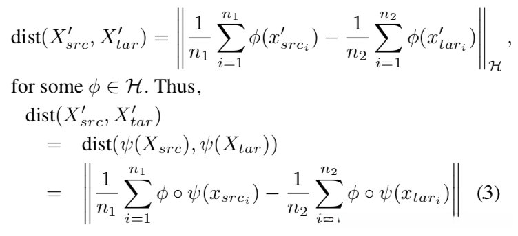 MMD in latent space F