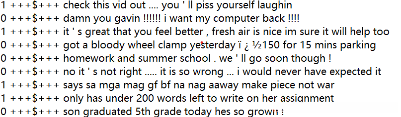 给出的训练文本