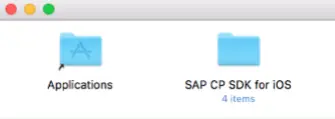 将SAP CP SDK for iOS拖入到 application 中