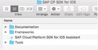 打开SAP Cloud Platform SDK for iOS Assistant