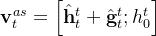 athbf{v}_{t}^{a s}=eft