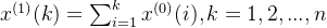 x{}=um_{i=1}{k}x^{},k=1,2,...,n