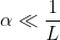 lpha l rac{1}{L}
