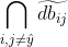 igcap {i,jeq at{y} }idetilde{db{ij}}