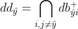 dd_{at{y}}=igcap {i,jeq at{y}}db{at{y}i}^{+}
