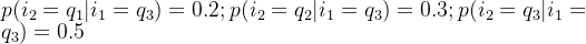 p = 0.2; p = 0.3; p = 0.5