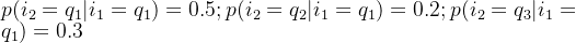 p = 0.5; p = 0.2; p = 0.3