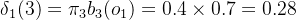 elta_1 = i_3b_3 = 0.4 imes 0.7 = 0.28