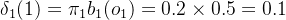 elta_1 = i_1b_1 = 0.2 imes 0.5 = 0.1