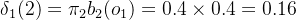 elta_1 = i_2b_2 = 0.4 imes 0.4 = 0.16