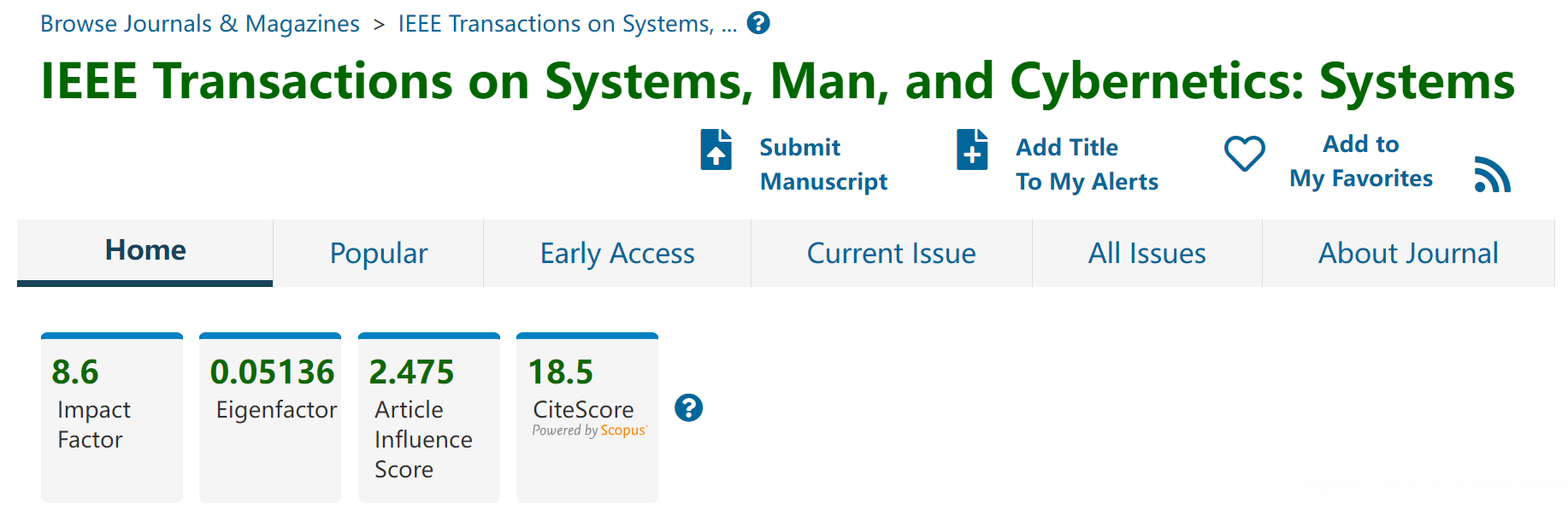 IEEE Transactions on Systems, Man, and Cybernetics: Systems