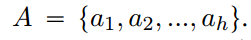 A”ta1,a2,...,ah