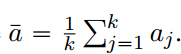 1 k řk j"1 aj