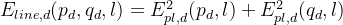 E_{line,d}=E_{pl,d}2(p_d,l)+E_{pl,d}2