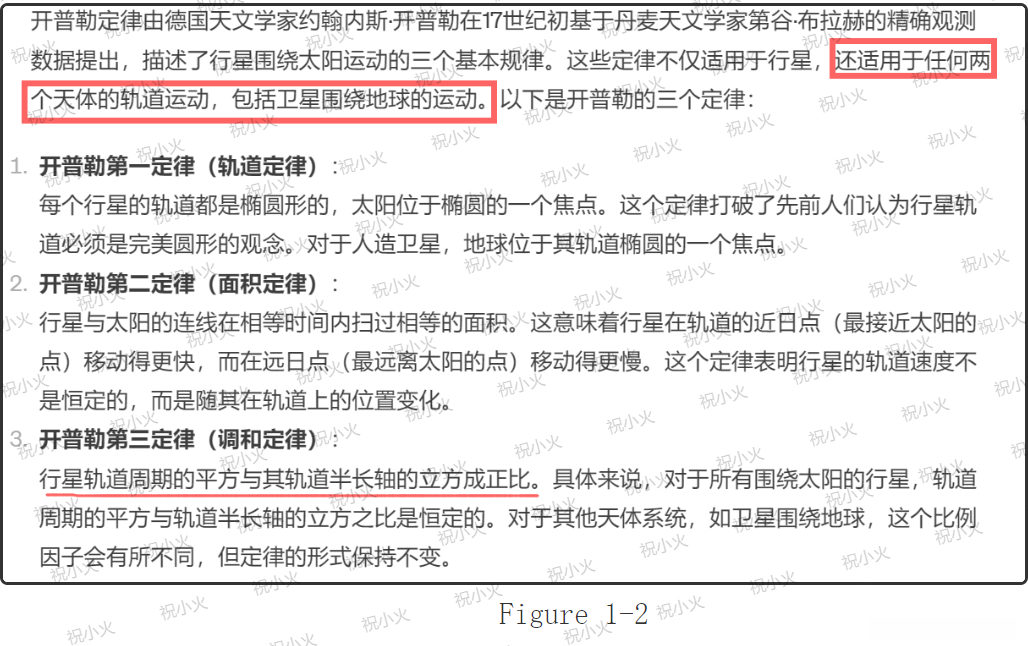 开普勒三大定律