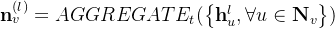 athbf n_{v}^{} =AGGREGATE_{t}