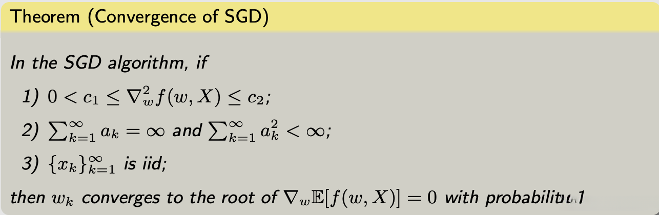 SGD收敛性