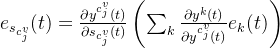 e_{s_{c_{j}^{v}}}=rac{artial y{c_{j}{v}}}{artial s_{c_{j}^{v}}}eft }{artial y{c_{j}{v}}}e_{k} ight 