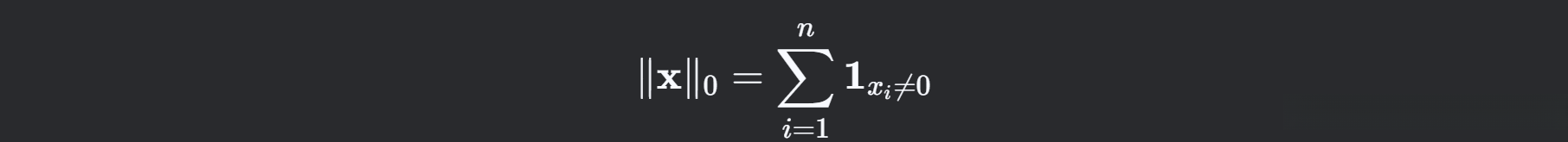L0范数的定义