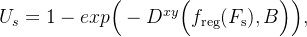 U_s=1-expig,Bigig,