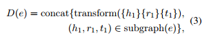 D:D= concat { transform， ∈子图}
