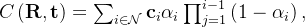 Ceft=um_{inathcal{N}}athbf{c}{i}lpha{i}rod_{j=1}^{i-1}eft,