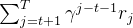 um_{j=t+1}{T}\gamma{j-t-1}r_j