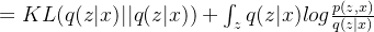=KL||q+nt_z qlog rac{p}{q}