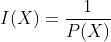 I=rac{1}{P}