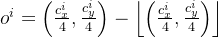 o^{i}=eft -eft flooreft ight floor