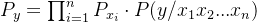 P_{y}=rod_{i=1}^{n}P_{x_{i}} dot P